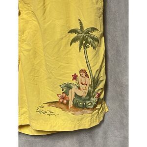 Tommy Bahama Swim Trunk Men M Hula Girl Hawaiian Board Shorts Bathing Surfing 30